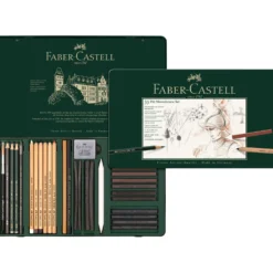 FABER-CASTELL PITT Monochrome-Set im Metall-Etui