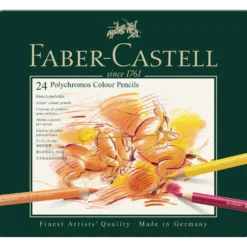 FABER-CASTELL POLYCHROMOS Künstler-Farbstifte im Metall-Etui