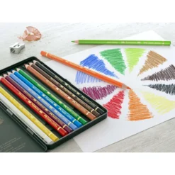 FABER-CASTELL POLYCHROMOS Künstler-Farbstifte im Metall-Etui