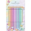 FABER-CASTELL Sparkle Pastell 12er Metalletui