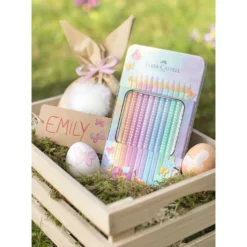 FABER-CASTELL Sparkle Pastell 12er Metalletui