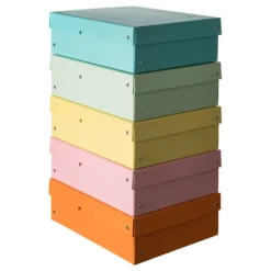 FALKEN Purebox Archivbox 5er-Sets, Pastell