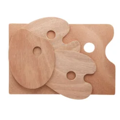 Farbpalette aus Holz