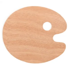 Farbpalette aus Holz