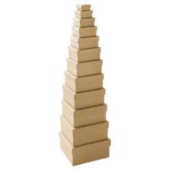 folia® Pappboxen, 12er-Set eckig