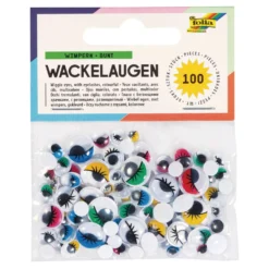 FOLIA® Wackelaugen mit Wimpern