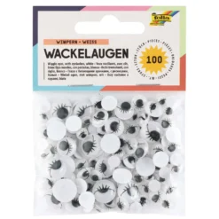 FOLIA® Wackelaugen mit Wimpern