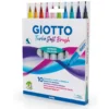 GIOTTO Turbo Soft Brush Fasermaler 10er-Set