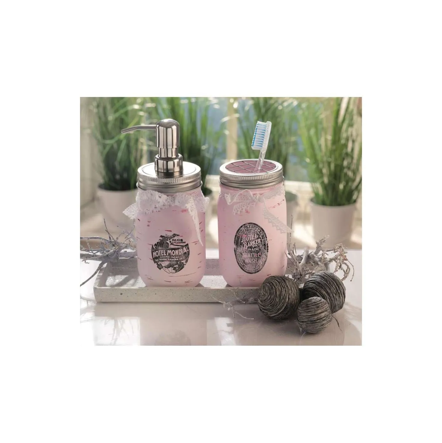 GLOREX Glas mit 2-tlg. Deckel