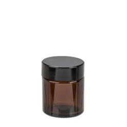 GLOREX Glastiegel braun, leer