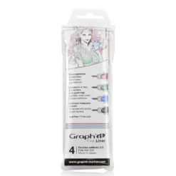 Graph'it Fineliner 4er Set, farblich sortiert