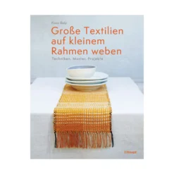 Große Textilien auf kleinem Rahmen weben