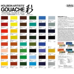 HOLBEIN IRODORI Künstler Gouache Farbkarte