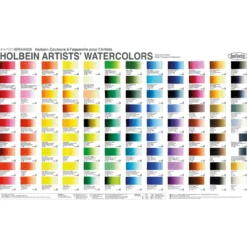 HOLBEIN Künstler-Aquarellfarbe Farbkarte
