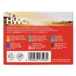 HOLBEIN Künstler-Aquarellfarben 6er-Sets, granulierend