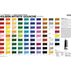 HOLBEIN Künstler-Gouache Farbkarte