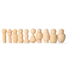 Holzfiguren 10er-Set