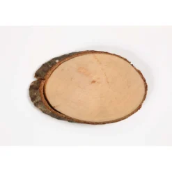 Holzscheiben mit Borke, 20 Stück