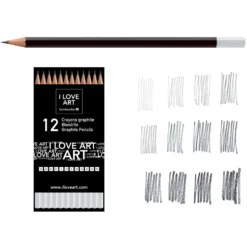 I LOVE ART Sketch Bleistift-Set