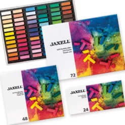 JAXELL® Soft halbe Pastellkreiden, Etuis