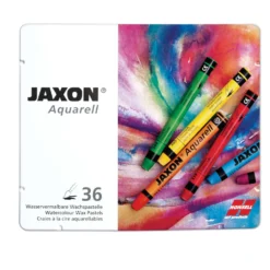 JAXON® Aquarell-Wachspastelle im Metallkasten