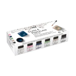 KREUL Glass & Porcelain Chalky Set