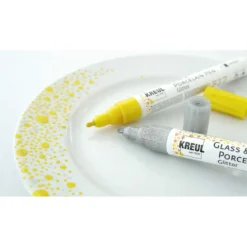 KREUL Glass & Porcelain Pen Glitter medium 5er Set