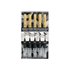 Kuretake Bimoji Fude Pen Set, Schwarz