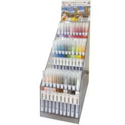 Kuretake ZIG® CLEAN COLOR Real Brush Display Set mit 120 Pinselstiften