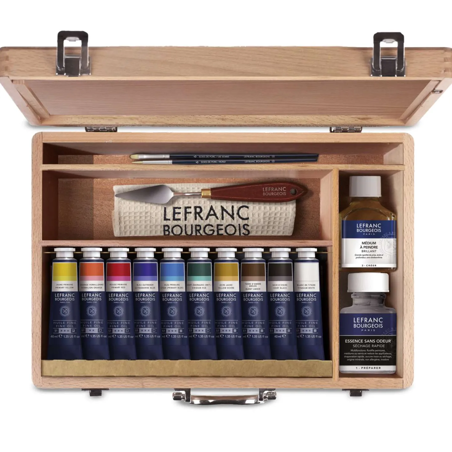 LEFRANC & BOURGEOIS feine Ölfarbe Deluxe Holzkasten