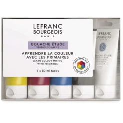 LEFRANC & BOURGEOIS Studio Gouache Primärfarben Set