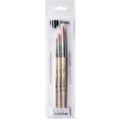 lineo Schulmalpinsel-Set Serie 578, Synthetik
