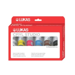 LUKAS CRYL STUDIO Feine Künstler-Acrylfarbe Starterset