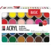 Marabu Acrylfarben BASIC Sets, 18-ml-Näpfchen