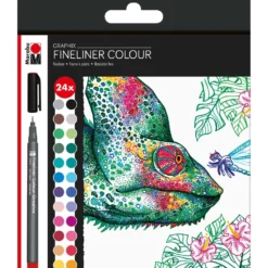 Marabu Colour Graphix Fineliner - 24er Set ''HYPNOTIZE''