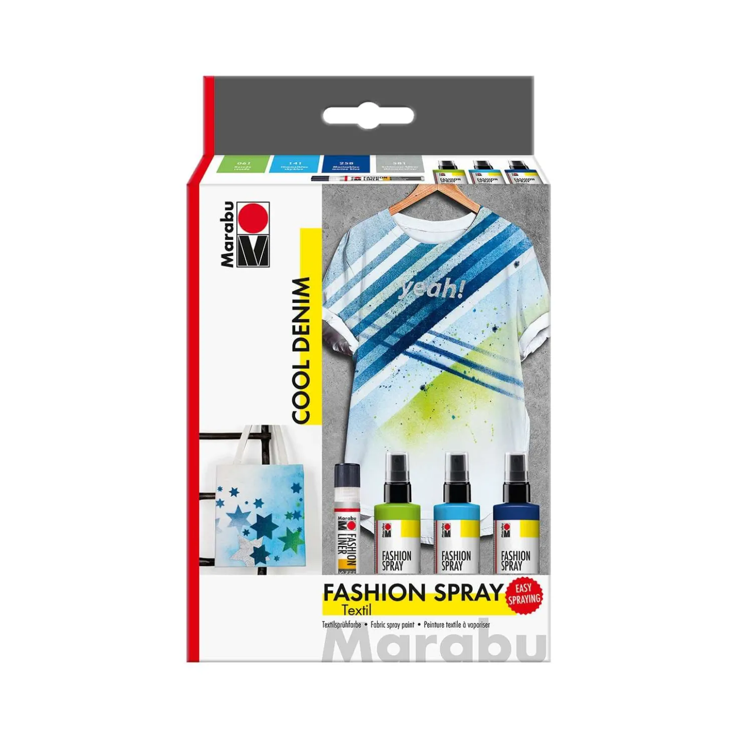 Marabu Fashion-Spray-Set Cool Denim