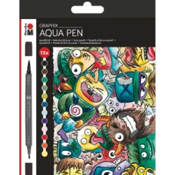 MARABU GRAPHIX Aqua Pen Aquarell-Filzstifte, Sets