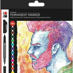 MARABU GRAPHIX Permanent Marker-Set Significant