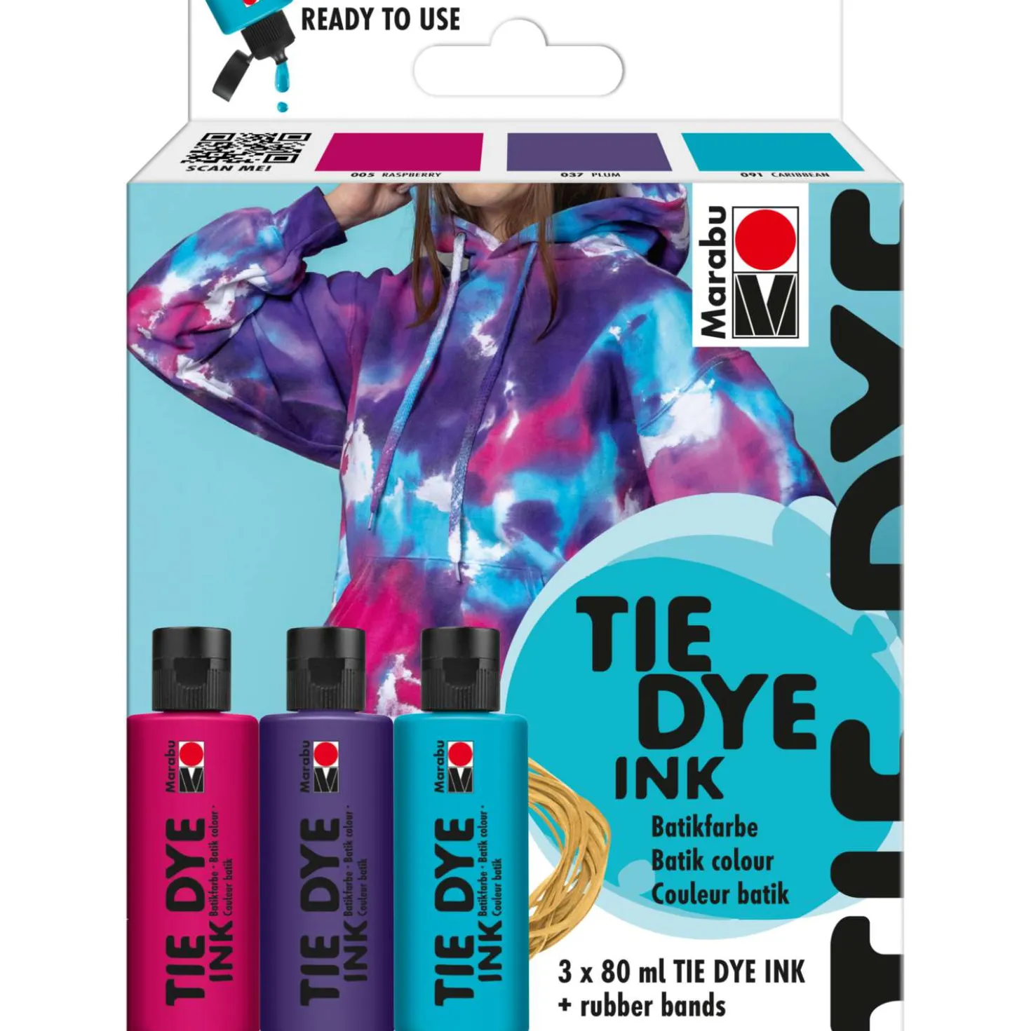 Marabu TIE DYE INK Batikfarbe, Sets