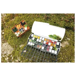 MIJELLO MISSION Gold Aquarellkasten mit 1/2 Näpfchen