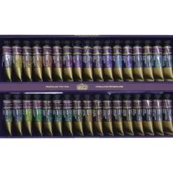 MIJELLO MISSION Gold granulierende Aquarellfarben 34er-Set