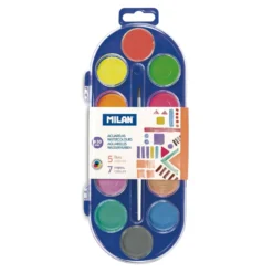 MILAN® Aquarellset mit 12 Farben und Pinsel