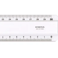 MINERVA Lineal mit beidseitiger mm-Skalierung