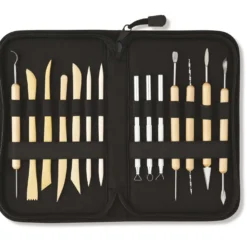 Modellierwerkzeuge-Set im Reißverschluss-Etui