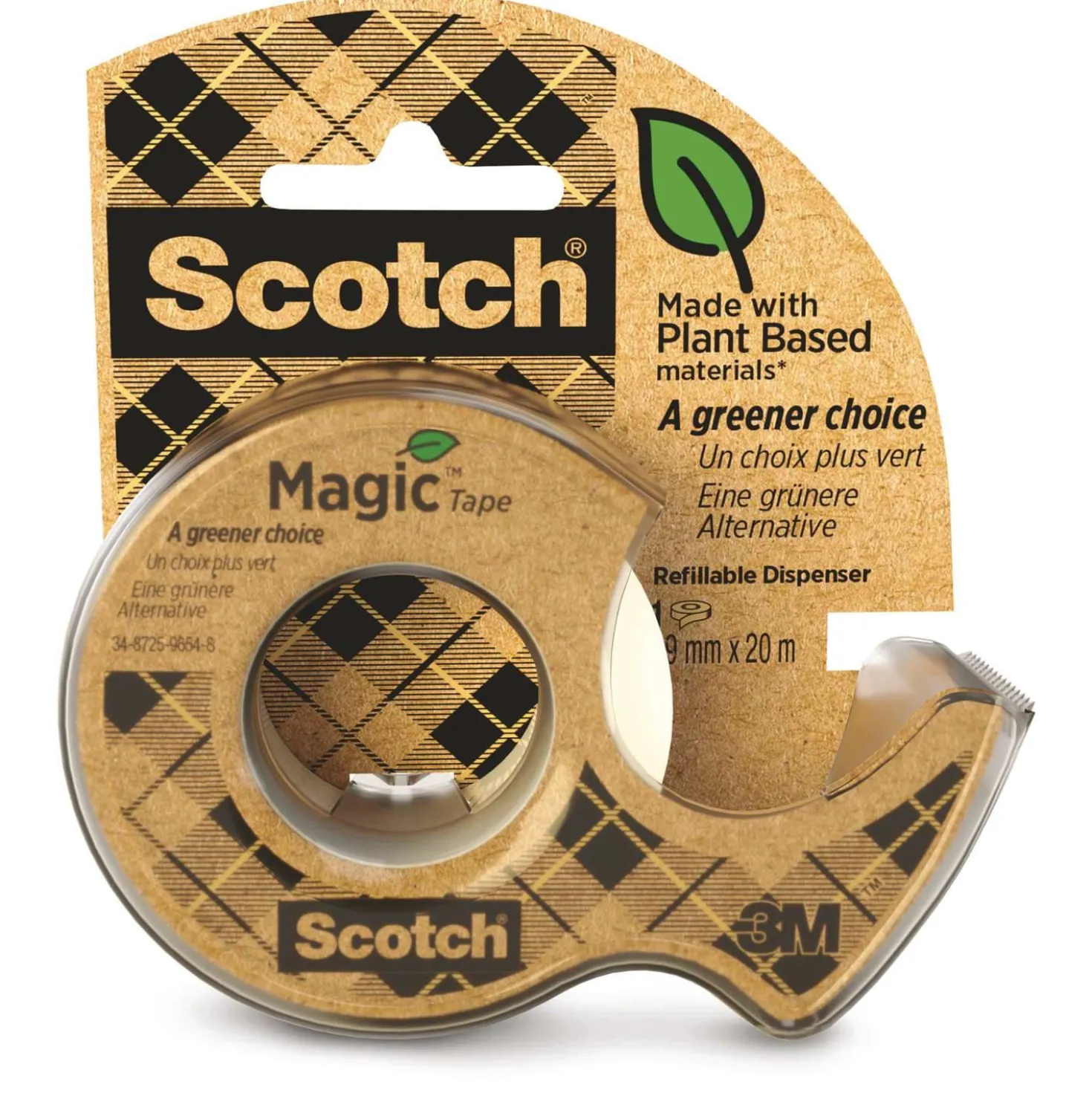 3M™SCOTCH® Handabroller A greener choice, gefüllt