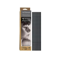 Nitram Zeichenkohle-Stäbchen 7er-Packung, extra soft
