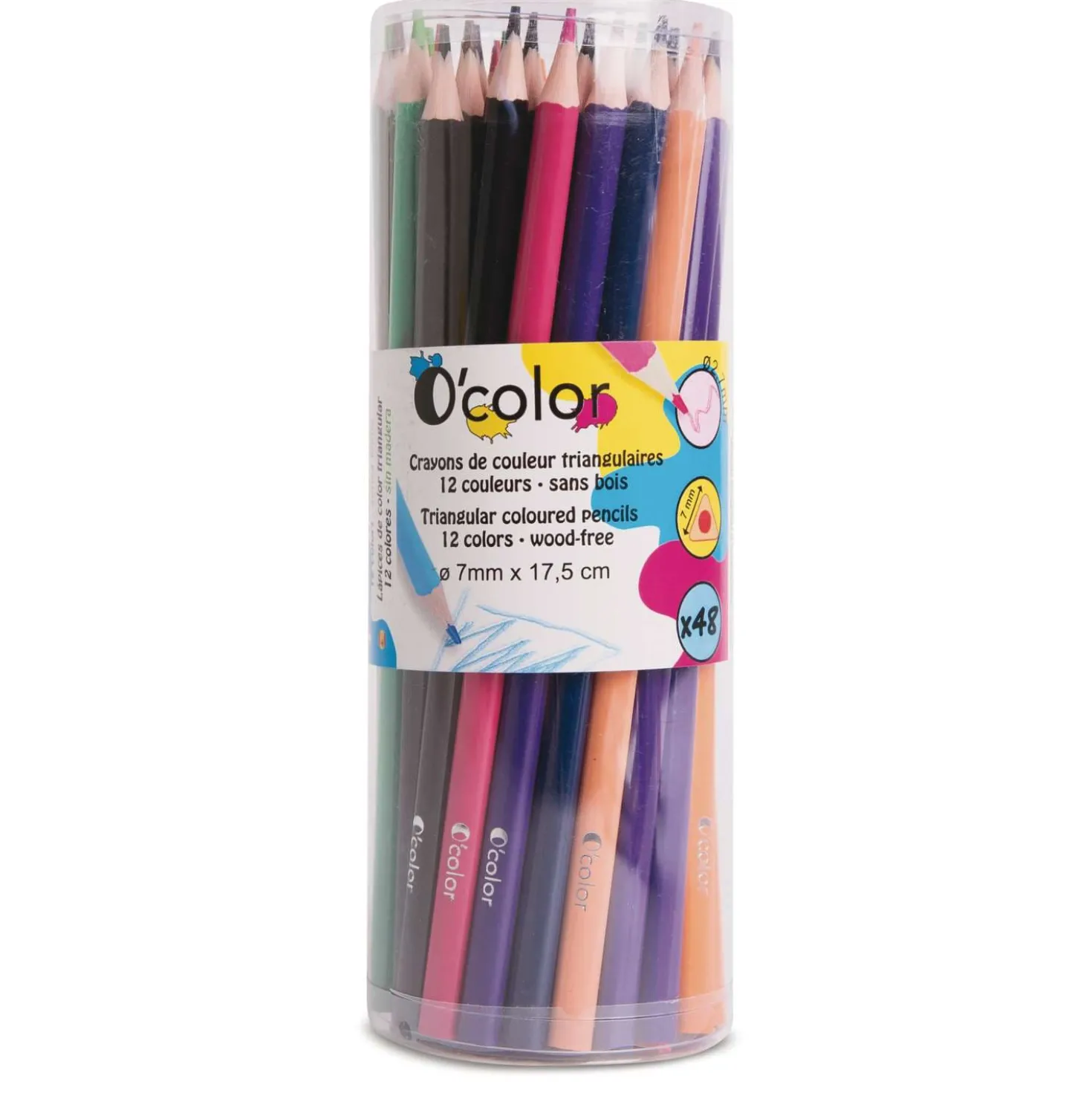 O’color Dreikant-Farbstifte-Sets