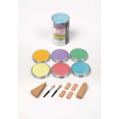 PANPASTEL® Ultra Soft Künstlerpastelle Perlglanz-Set, 6 Näpfe
