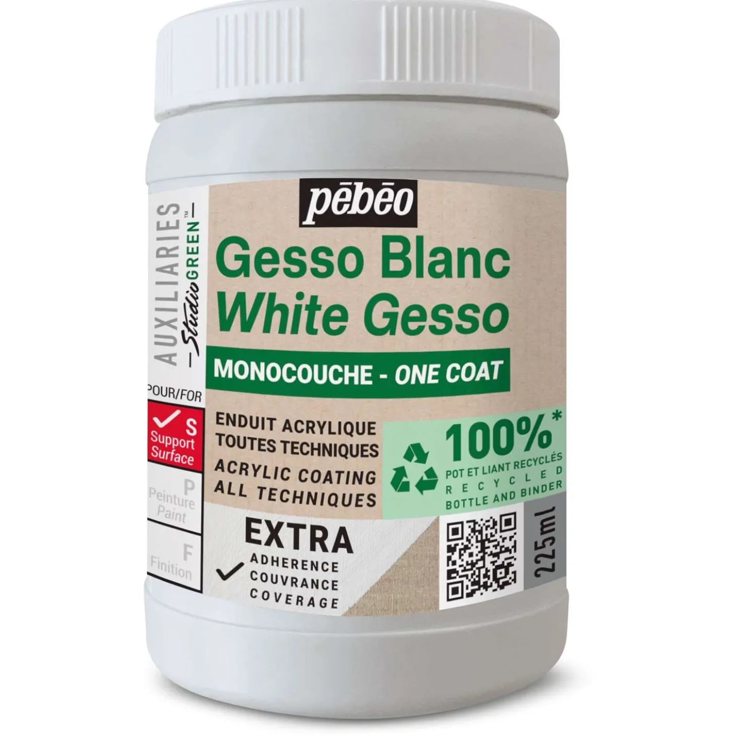 pébéo Acryl-Gesso Studio GREEN™ EXTRA, Weiß