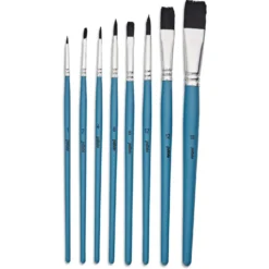 pébéo Aquarellpinsel 8er-Set, Rund und Flach